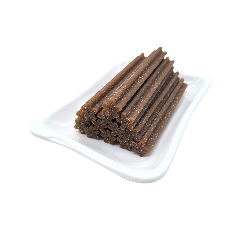 Beef Flavor Five-Leaf Shaped 12cm Long-Lasting Molar Dog Snacks