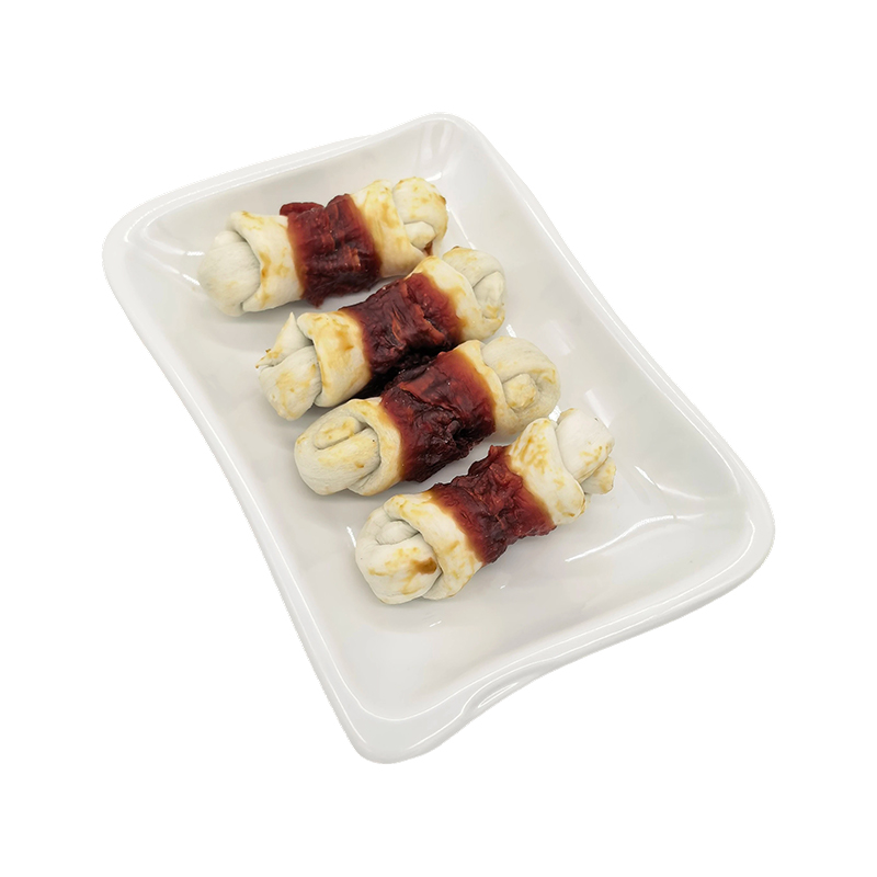 Duck-Wrapped Collagen Knotted Bones